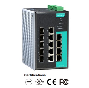  MOXA EDS-G509- 9   Gigabit Ethernet 