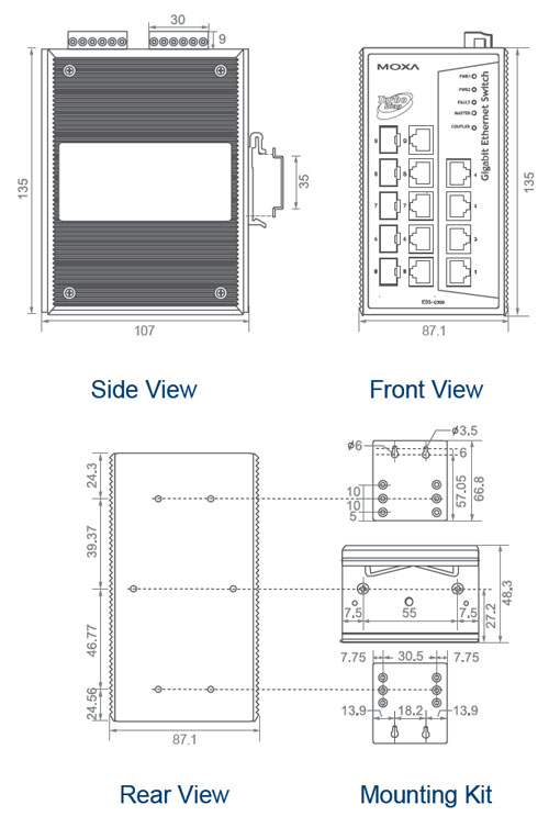 :  EDS-G509 9   Gigabit Ethernet 