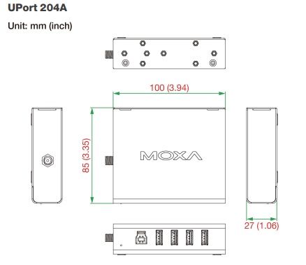   MOXA UPort 204