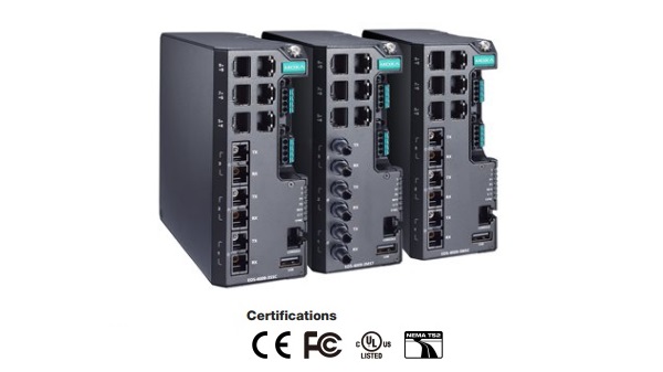 MOXA MDS-G4012 - 12G портові компактні Layer 2 full Gigabit модульні індустріальні керовані Ethernet комутатори