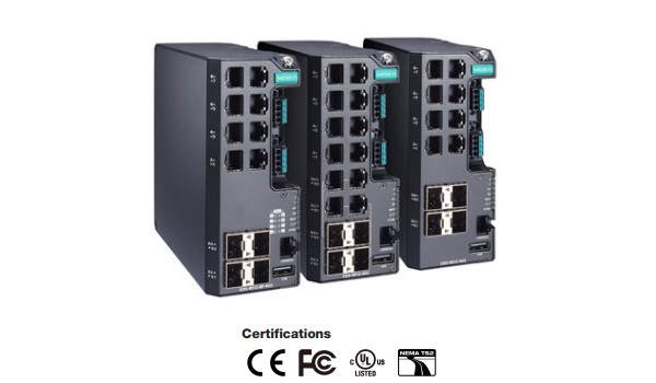 MOXA MDS-G4012 - 12G портові компактні Layer 2 full Gigabit модульні індустріальні керовані Ethernet комутатори